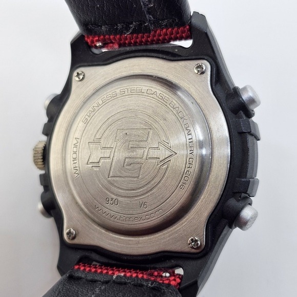 Timex Expedition Analog Digital Men's Watch 40MM NEW Red Nylon Bands NEW Battery - Picture 11 of 16